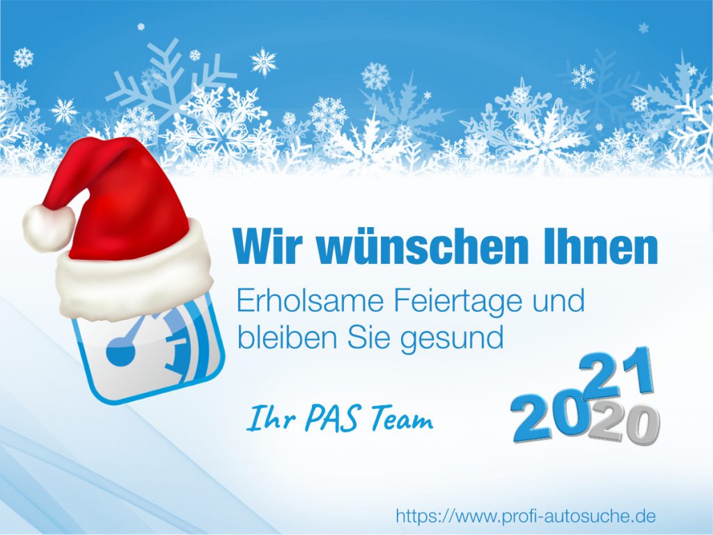 We wish you happy holidays and a happy new year - stay healthy!